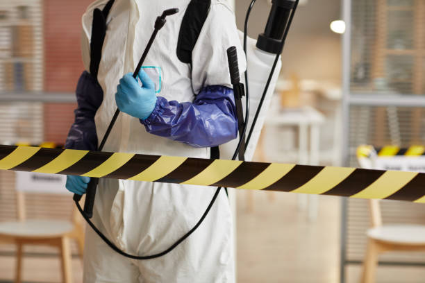 Professional Biohazard technician working in Zirconia, NC
